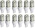 TCBunny LED Replacement Light Bulb 921/T15 Wedge base 52 Lumens 12v or 24v Natural White (12 Pcs)