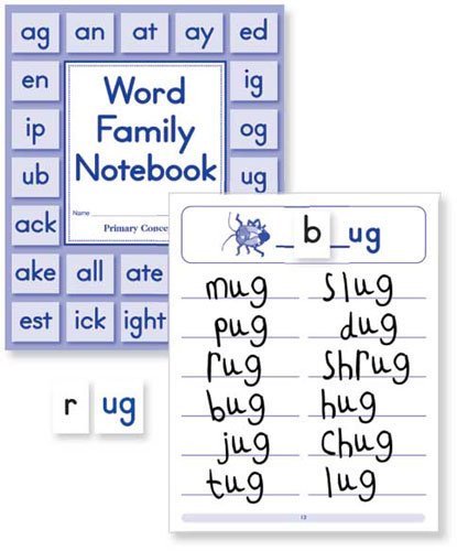 Primary Concepts AA3901 Word Family Notebook (Set of 20)