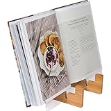 Cookbook Holder & Book Stand - 2-in-1 Kitchen Book Stand for Cookbooks or iPad Stand For Kitchen. Suitable for iPad and iPad mini, Surface & Other 7-12 Inch Tablets