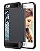 Vofolen Sliding Cover for iPhone 5C Case Wallet Card Slot Holder Bumper for iPhone 5C (Black)