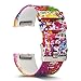 AIWELL For Fitbit Charge 2 Bands,Silicone Adjustable Replacement Sport Strap Printed Bands with Classic Buckle For Fitbit Charge2 HR,Fitbit Charge 2 Accessories Wristbands (Pattern-13, Large)