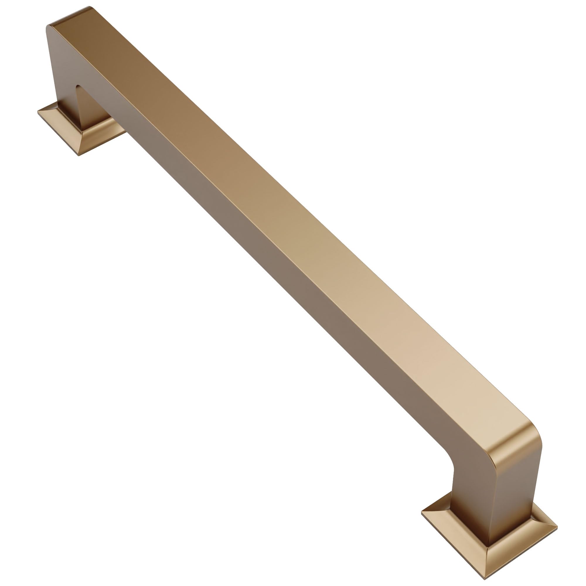 Photo 1 of Alzassbg 10 Pack Champagne Bronze Cabinet Pulls, 6-1/4 Inch(160mm) Hole Centers Cabinet Handles Square Kitchen Hardware for Cabinets AL3046TGP