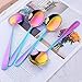 Soup Spoons, Color ME Rainbow 18 10 Stainless Steel Round Spoons, Set of 10
