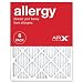 AIRx ALLERGY 20x25x1 MERV 11 Pleated Air Filter - Made in the USA - Box of 6