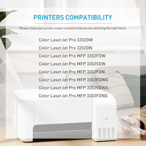 BAISINE 219A Toner with Chip Compatible with HP 219A W2190A for HP Color Laserjet Pro MFP 3302FDWG Toner MFP 3302SDWG 3302FDNG 3302FDW 3302SDW 3302FDN 3202DW 3202DN (4 Pack, Black Cyan Magenta Yellow