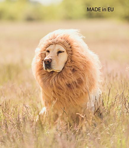 LEONES Dog Costume Lion mane for large dogs Pet Lion wig Halloween Party Made in Europe