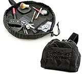 Lay-n-Go Cosmo Cosmetic Bag 20'' Black Travel Organizer Make up Bag for Travel