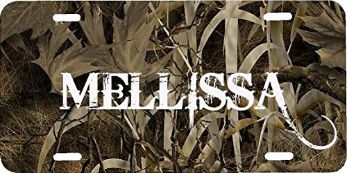 Any and All Graphics MELLISSA name on camouflage camo novelty license plate sign