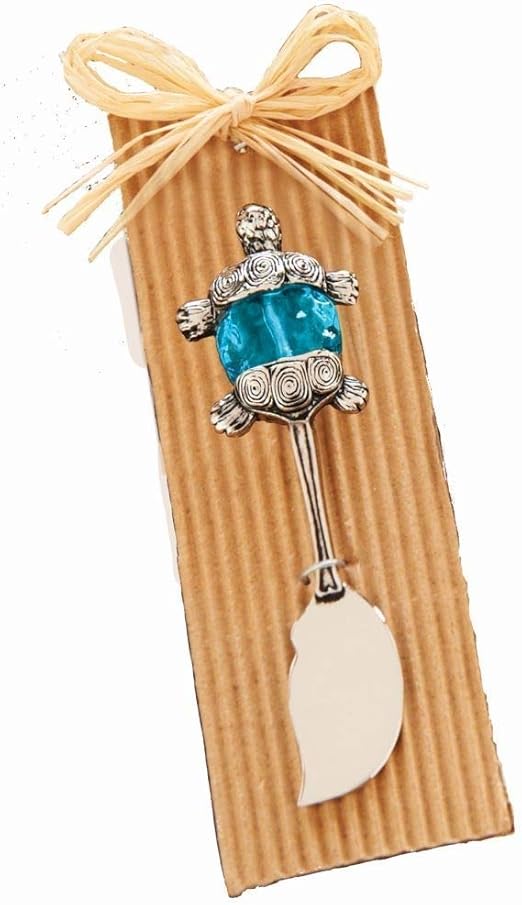 Mud Pie Santorini Sealife Coastal Glass Mini Spreaders Starfish Turtle Fish Serving Utensils Sets Home Garden Worldenergy Ae