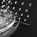 Ikee Design Acrylic Rotating 216 Pairs Earring Organizer, 4-Sided Spinning Jewelry Display Stand, Earring Holder, Perfect for Salon, Store, Clear Color