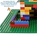 Play Platoon Building Bricks - 10 x 10 Inch Green Classic Stackable Baseplate (4 Pack) Compatible with All Major Brands