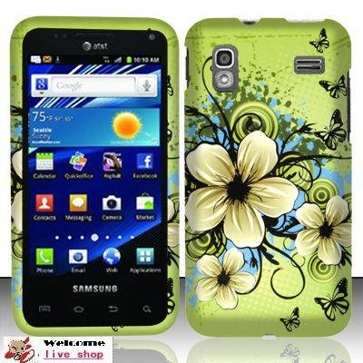 For Samsung Captivate Glide 4g I927 (At&t) Rubberized Design Cover - Hawaiian Flowers For Samsung Captivate Glide 4g I927 (At&t) Rubberized Design Cover - Hawaiian Flowers