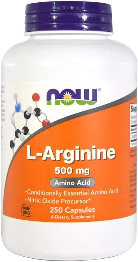 Amazon Com Now Foods L Arginine 500mg 250 Ct Pack Of 2 Health Personal Care