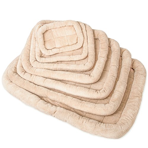 OxGord Pet Bed with Cozy Inner Cushion - 48 Inch - XXXXL - Beige, Brown, Tan