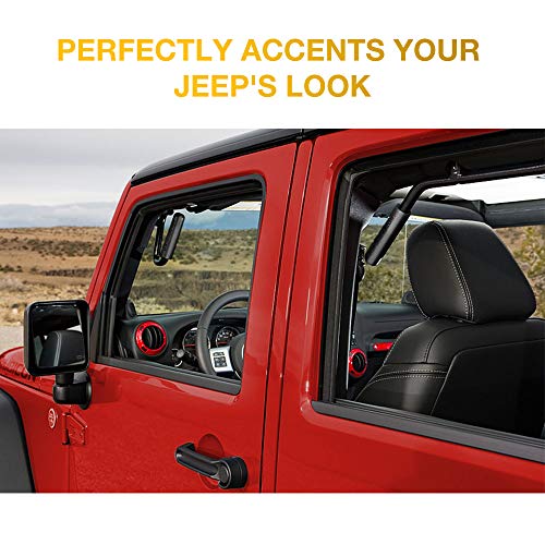 AUXMART Grab Handles Kit Front & Rear Grab Bars for Jeep Wrangler JK