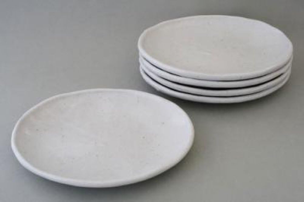Japanese pattern gift round tyre oval heavy dish set (5 pieces) plate round plate solid pattern free
