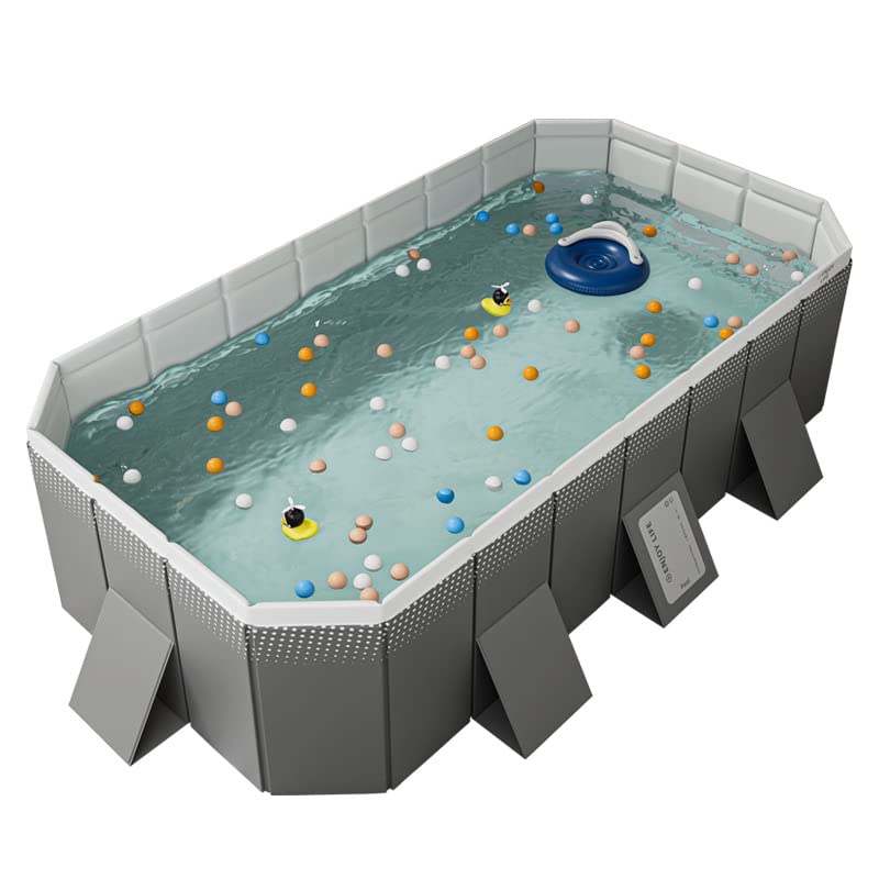 XUDREZ Foldable Pool Above Ground Swimming Pool Garden Big Pools Family Paddling Pool for Adult Outdoor Backyard Summer Water Party 10FT