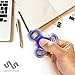 Serenity Spinner Fidget Hand Toy Perfect Stress Reducer - Anti Anxiety , Autism, ADHD - Long Spinning with 3 Removable Bearings for Adults & Kids Blue