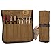 Gun Cleaning Brushes and Picks with Waxed Canvas Tool Roll