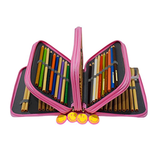 Colored pencil case, newcomdigi 72 pencil case bag orga…