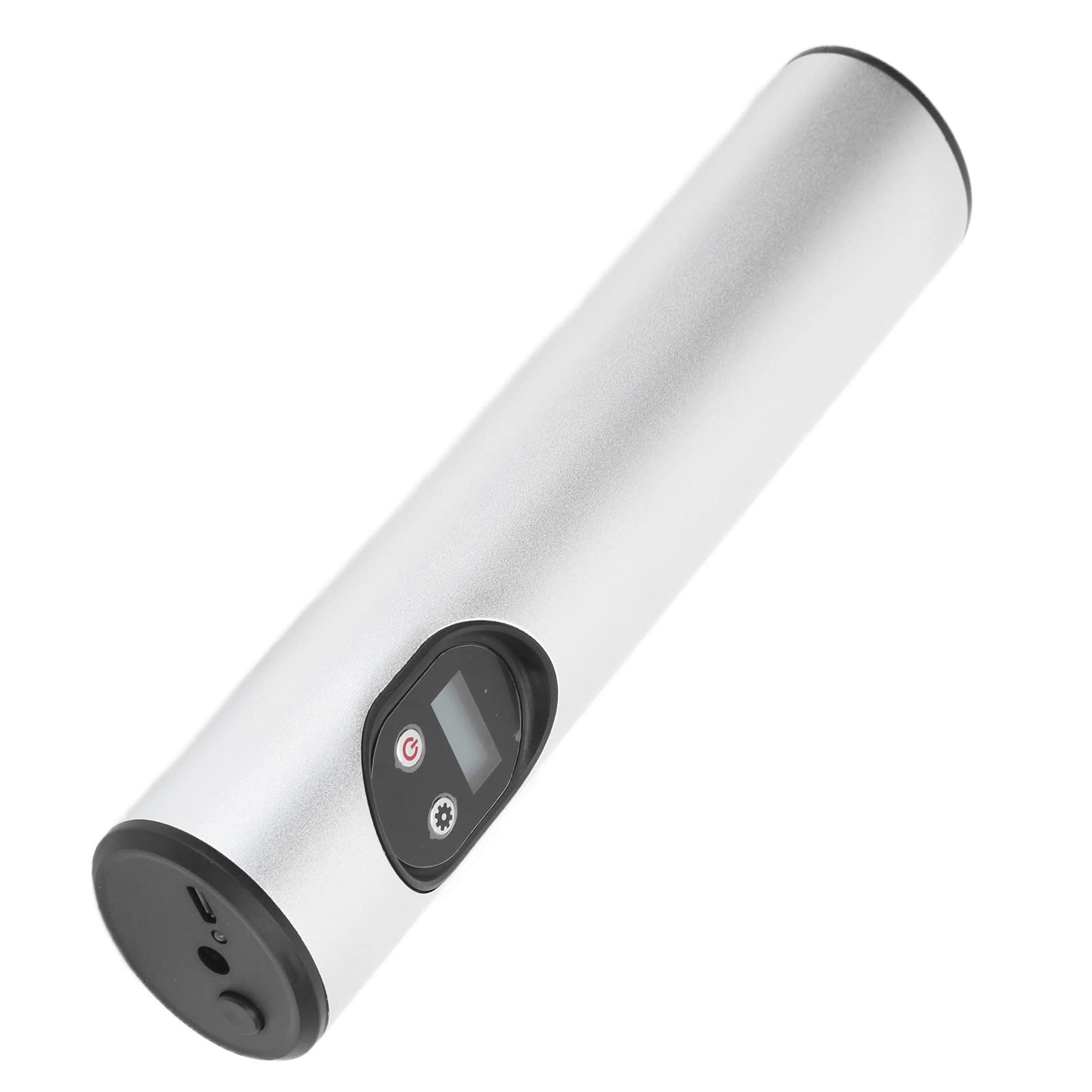 Air Mattress Pump, Rechargeable Air Pump Small Compact for Bicycle for Ball Inflatable for Car(Silver)