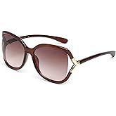 Marcolin Eyewear Exclusive Viva Women's Sunglasses, Shiny Dark Brown/Gradient Brown