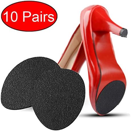 LERTREE 10 Pairs Anti-Slip High Heel Shoes Sole Grip Protector Self-Adhesive Non-Slip Rubber Cushion Pads