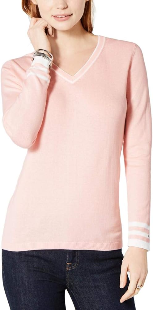 tommy hilfiger v neck hoodie