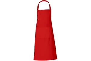 RAJRANG 100% Cotton Cooking Apron with 3 Pockets Kitchen Chef BBQ Adjustable Bib Aprons for Women Men
