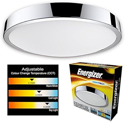 Energizer Led Bathroom Ceiling Light Cct Waterproof Ip44 Colour