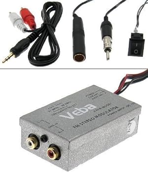 FM Modulator AUX IN ANTENNE Kabel Stecker Radio Adapter MP3 iPod iPhone Auto PKW