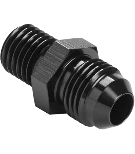 AN-3 (3AN) To M12x1.25 Metric Adapter Fitting - Stainless Steel, For Fuel & Oil Lines