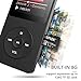 AGPTEK MP3 Player 8GB Bluetooth, Upgraded A02T Sport Music Player with FM Radio, Voice Recorder, Up to 128GB, Black for Kids Adult