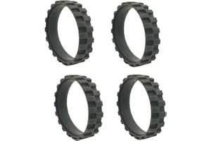 Bumooby 4 Pack Replacement Tires Compatible with iRobot RoombaS9,S9+, j7, 500,600,700,800,900, e and i Series Models, Anti-slip Wheel Tires Replacement, Great Adhesion and Easy Assembly