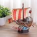 CubicFun 3D Roman Ship Puzzle Small Sailboat Model Building Kits Toys, Roman Warship, 85 Pieces