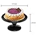 10-Inch Black Metal Classic Mini Decorative Cake & Dessert Pedestal Display Stand -MyGift Home