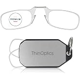 Always With You by ThinOptics Premium Anti-Scratch Readers + Keychain Case | Anti-scratch armless reading glasses in a compact keychain case. Ultra-thin premium readers clip to keys, bags or backpacks.
