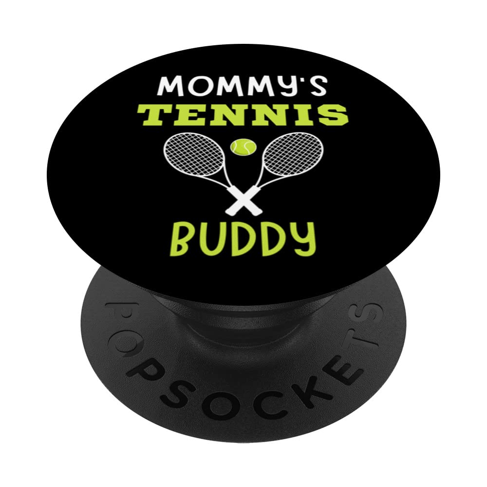 Kids Mommy's Tennis Player Buddy Boy Tennis Kids PopSockets Swappable PopGrip