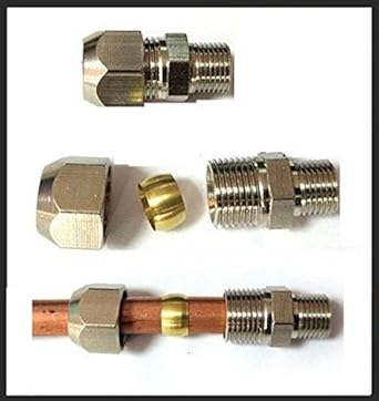 Temhyu Connettore Rapido Pneumatico Tubo Britannico Tubo Aria PU 5/32 1/4 5/16 3/8 1/2 1/8 3/6 Pollici Connettore Tubo Riduttore Dritto (Color : PG5l16-5l32 - Foto 4