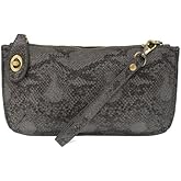Joy Susan Women's Fashion Purse Python Mini Crossbody Wristlet Clutch