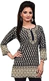 Indian Tunic Top Womens Kurti Printed Blouse Kurta India Clothes