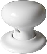 Securit SP7716 White Ceramic Mortice Door Knob Set 60mm Rose Classic view 2