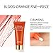 Reddhoon 5 Pcs/Set Hydration Blood Orange Skin Care Kit, Includes Cleansing Cream, Toner, Essence Cream, Stock Solution, Essence Lotionthumb 4