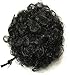 Beauty Forever Fashion Curly Ponytail, Twins Buns Clip In Elastic Drawstring Ponytail, African American Black Short Afro Kinky Curly Hair Extension, Synthetic Puff Hair(2 pieces)