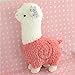 ESH7 Kawaii Rainbow Alpaca Plush Doll Toys Cute Llama Alpaca Stuffed Toys Japanese Stuffed Animals Doll Children Kids Gift,Color Pink