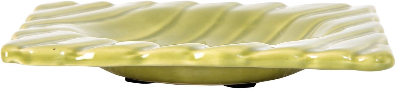 ArtisTree Ceramic Platter, 1 Piece, Green