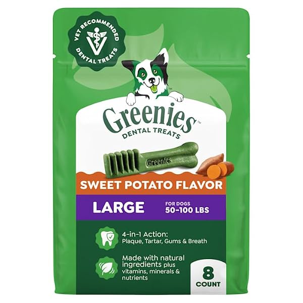 GREENIES DENTAL BONE DOG TREAT SWEET POTATO LARGE...