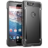 Nexus 6P Case, SUPCASE Google Nexus 6P Case Cover (2015 Release) Unicorn Beetle Series PremiumSlim Hybrid Protective Case / Bumper (Black/Black)
