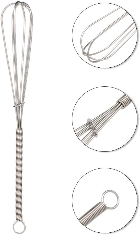 Stirrer Hair Color Dye Whisk,2PACK Hair Coloring Stirrer Stainless Steel Cream Mixer Salon Barber Hairdressing Hair Color Dye Mixing Tools Paint Kitchen DIY Accessories: Kitchen & Dining
