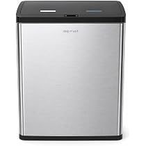 Step N' Sort 60L Motion Sensor Dual Trash and Recycling Bin
